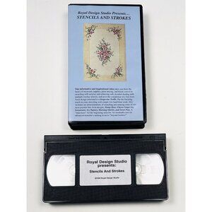Royal Design Studio Presents STENCILS AND STROKES VHS Painting Art Instructional